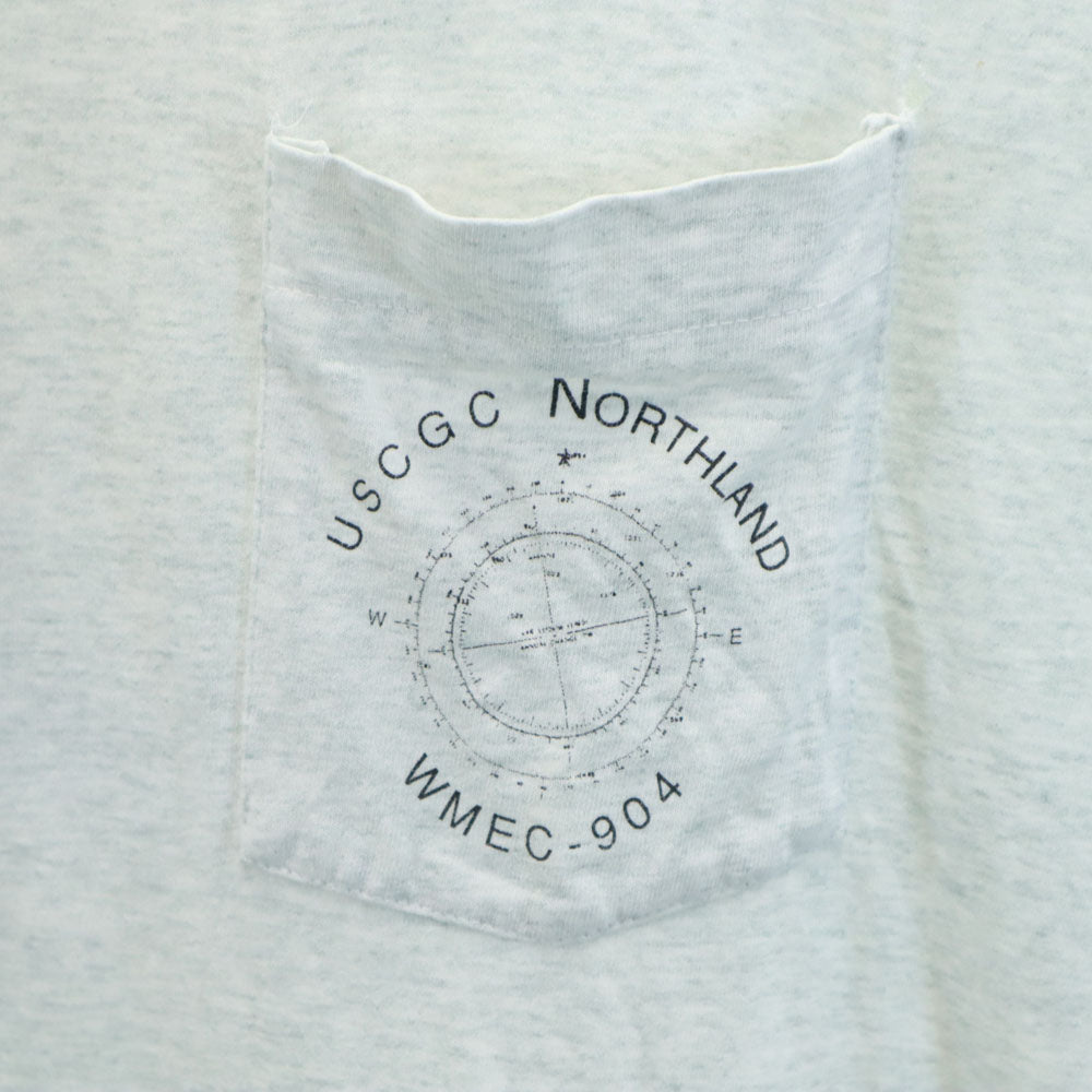FRUIT OF THE LOOM フルーツオブザルーム 90s USA製 オールド ポケT 半袖 Tシャツ XL グレー系 ポケT メンズ
