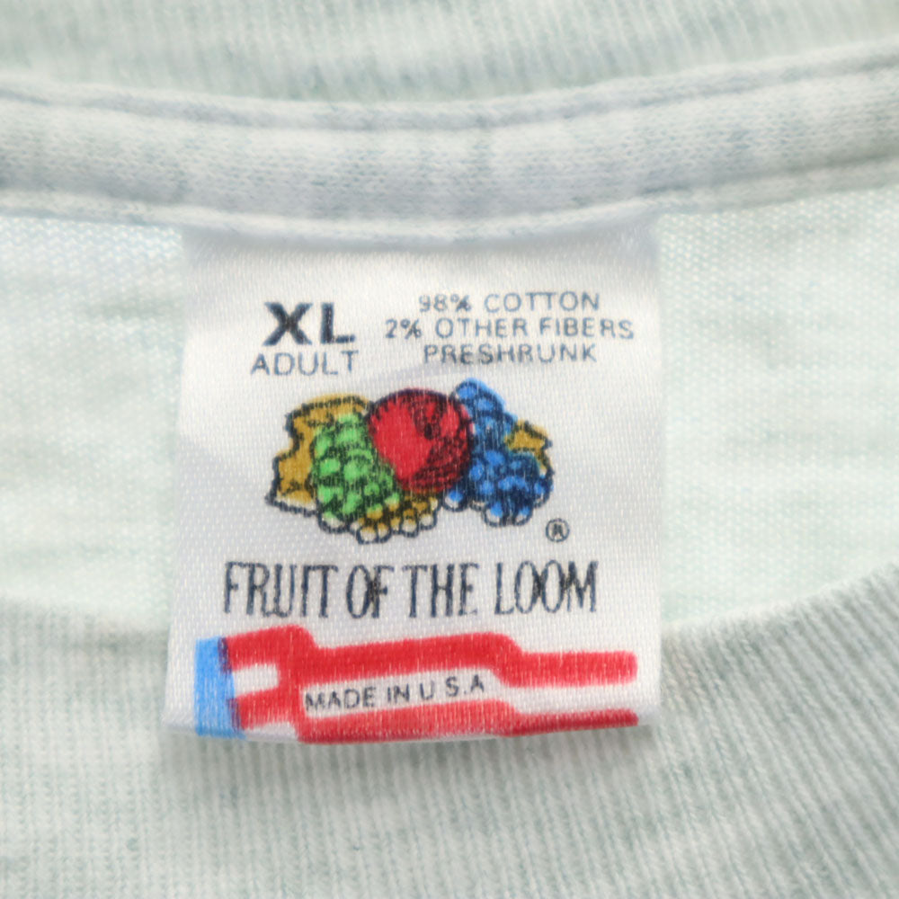 FRUIT OF THE LOOM フルーツオブザルーム 90s USA製 オールド ポケT 半袖 Tシャツ XL グレー系 ポケT メンズ