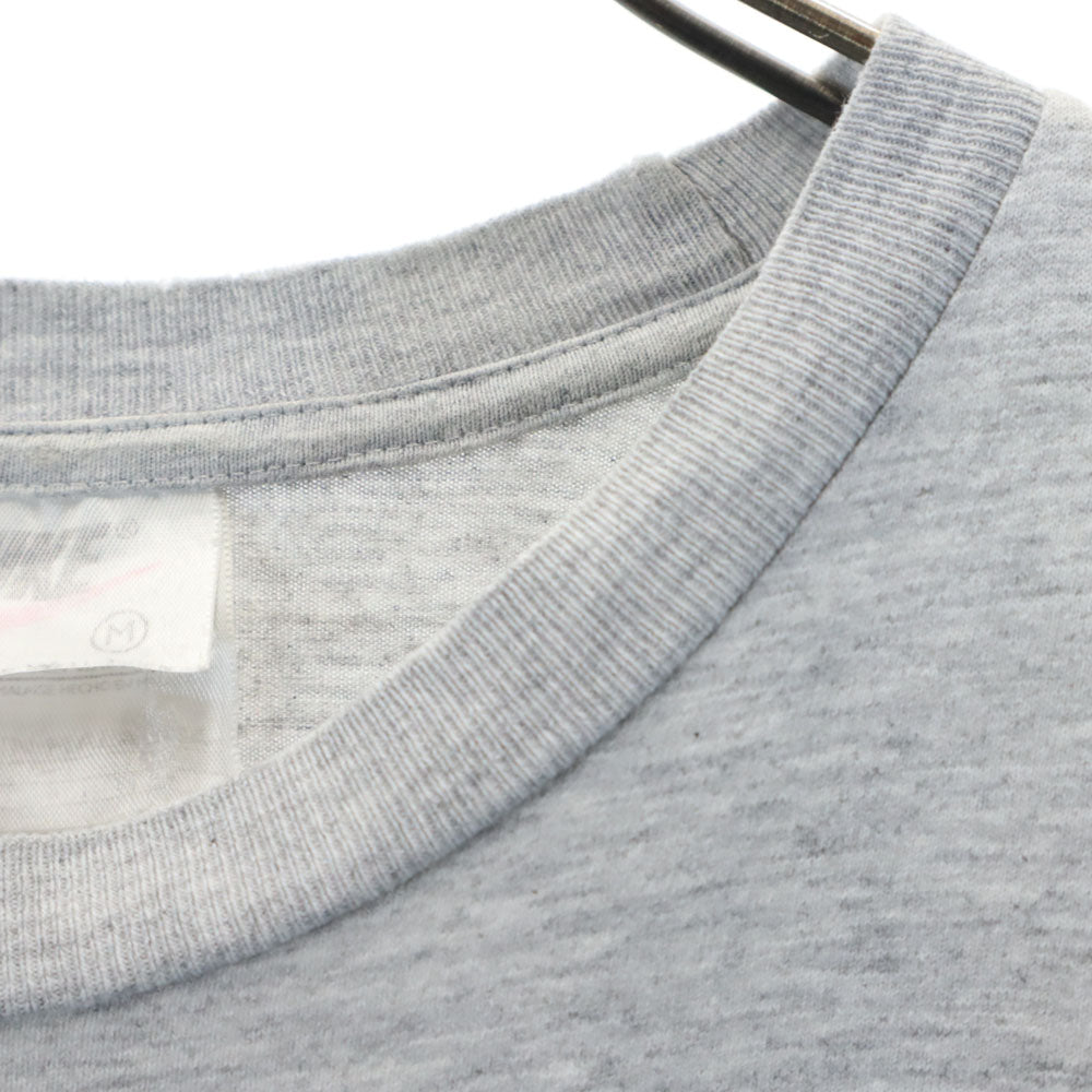 ナイキ 90s 00s オールド 白タグ ロゴプリント 半袖 Tシャツ M グレー系 NIKE キッズ