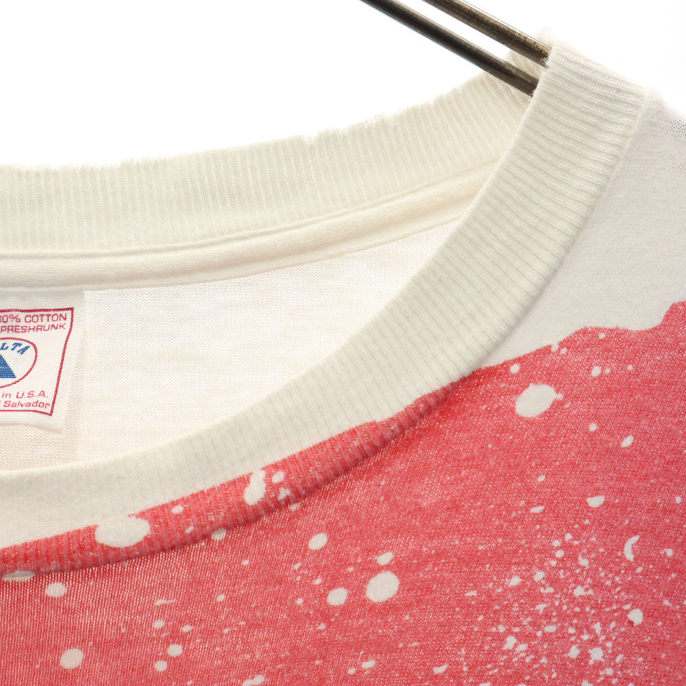 DELTA デルタ 90s USA製 オールド 星条旗 星条旗 半袖 Tシャツ L ホワイト メンズ