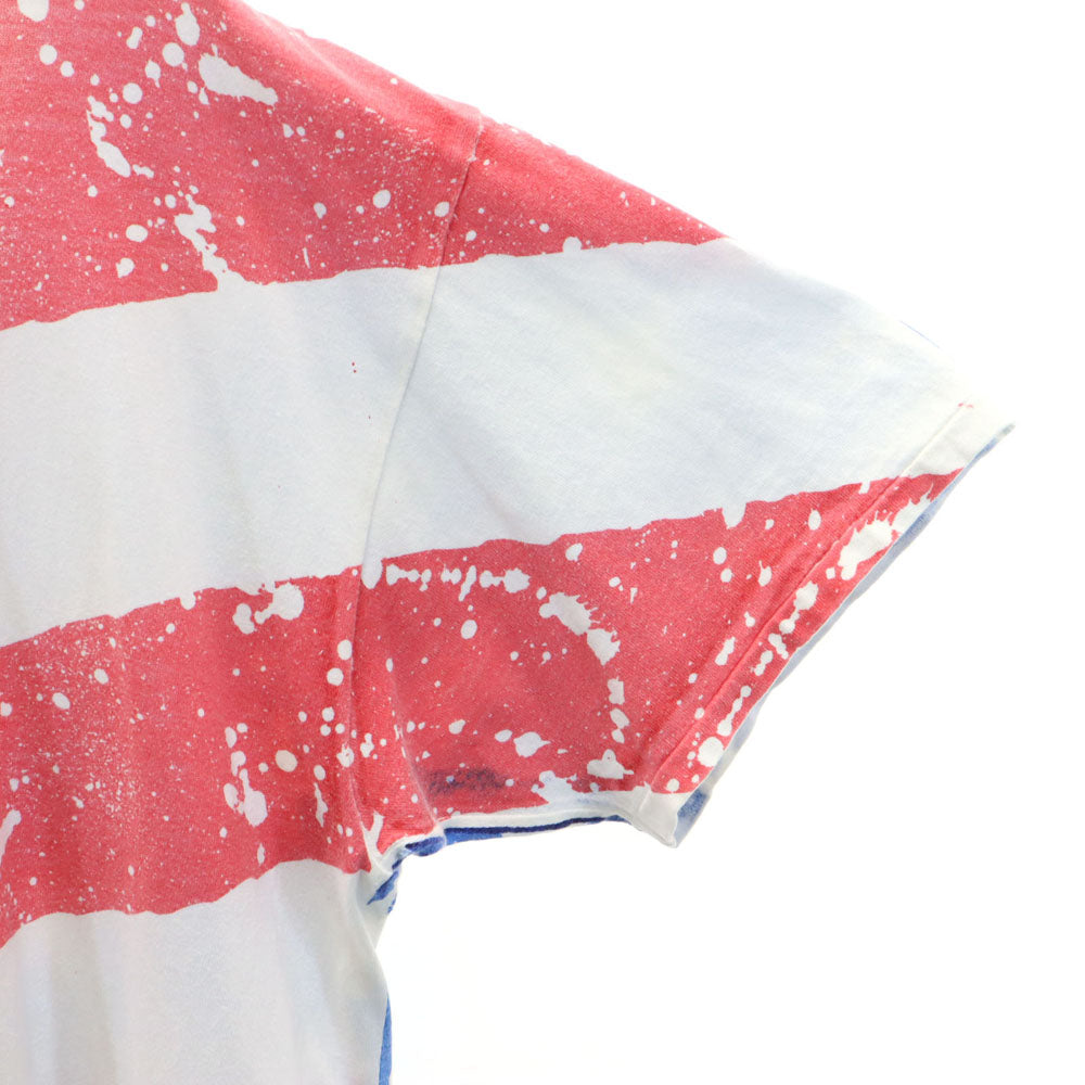 DELTA デルタ 90s USA製 オールド 星条旗 星条旗 半袖 Tシャツ L ホワイト メンズ