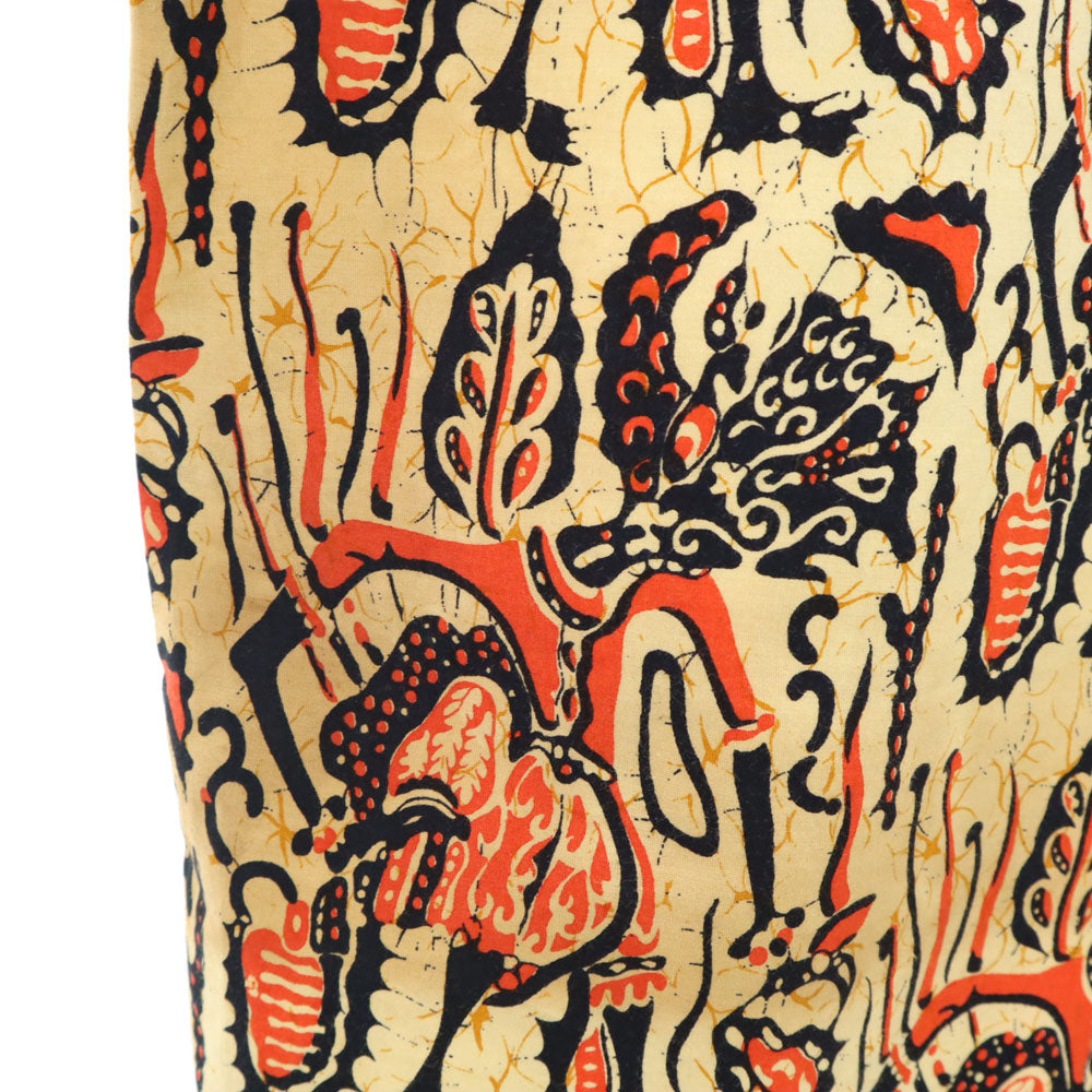 PAISAL 70s ヴィンテージ 開襟 半袖 オープンカラーシャツ S イエローベージュ系 メンズ