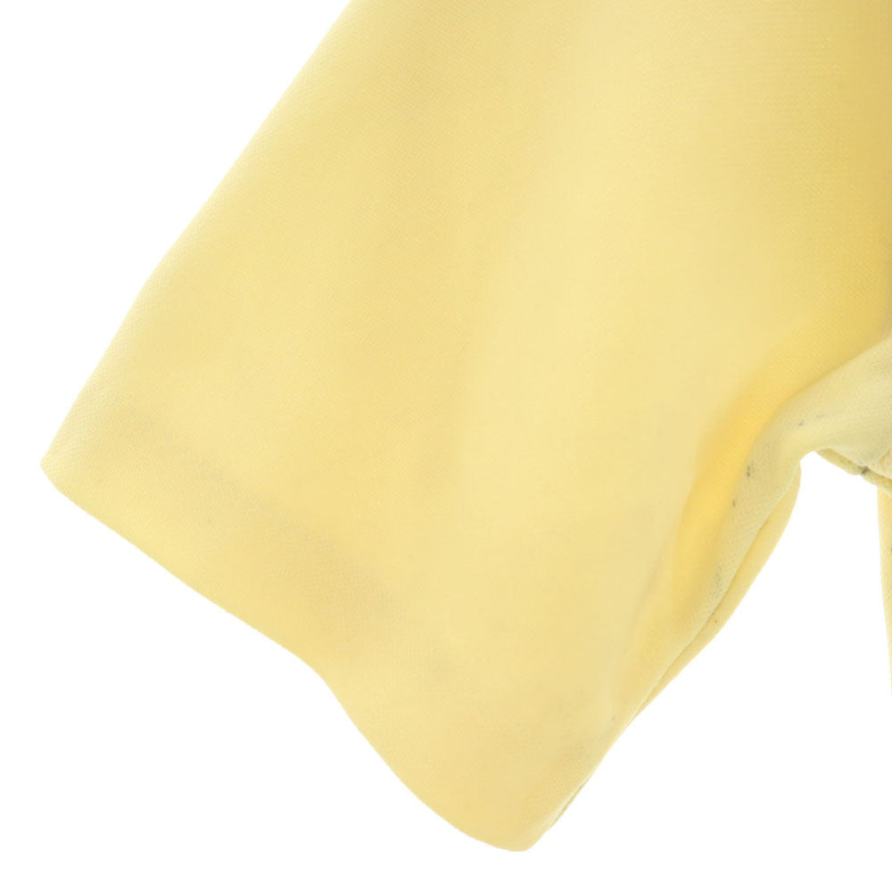 シアーズ 70s ヴィンテージ ニットポロ 半袖 メッシュ ポロシャツ M イエロー Sears Sports Wear メンズ