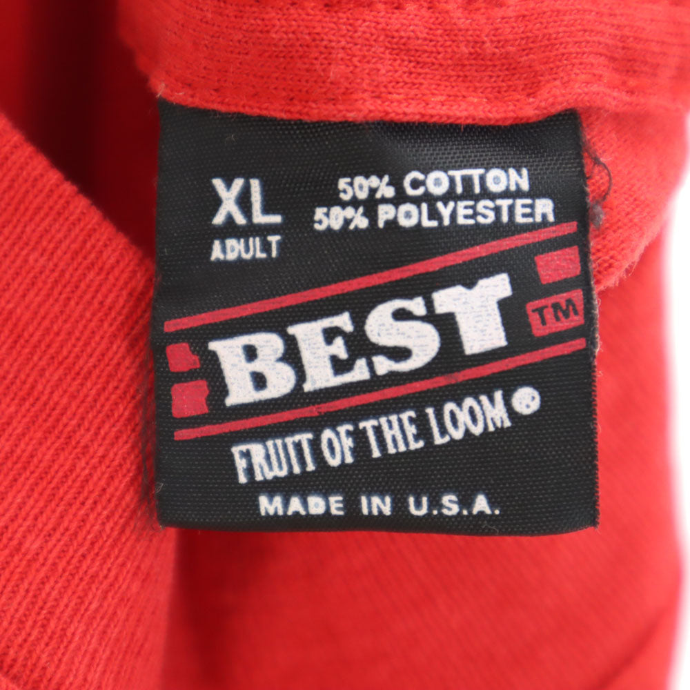 FRUIT OF THE LOOM フルーツオブザルーム 90s USA製 オールド 長袖 Tシャツ XL レッド系 メンズ