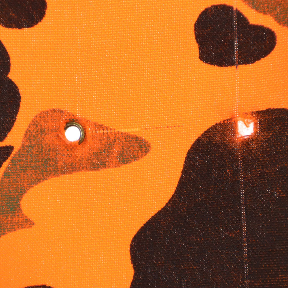 OLD オールド 90s USA製 総柄 ベスト オレンジ系 ジップ メンズ