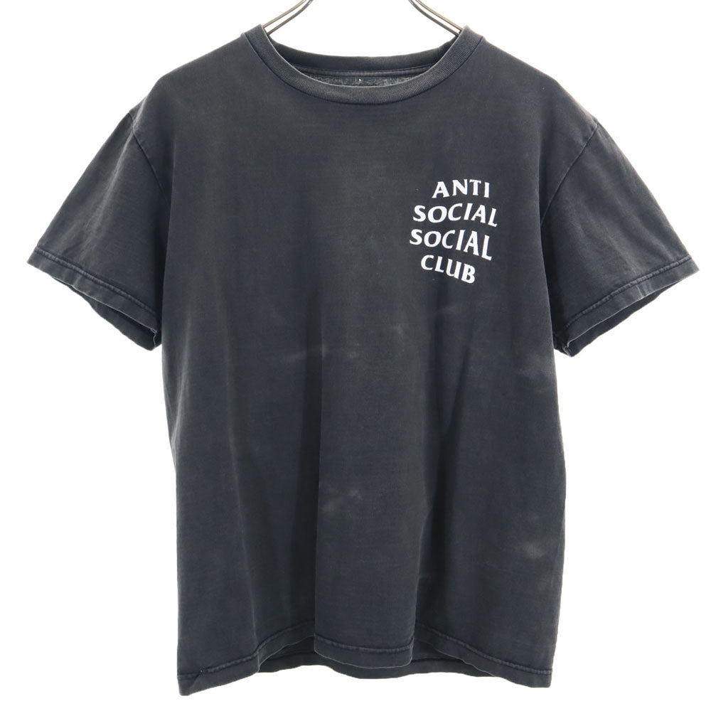 ANTI SOCIAL SOCIAL CLUB アンチソーシャルソーシャルクラブ バックプリント 半袖 Tシャツ M ブラック系 メンズ