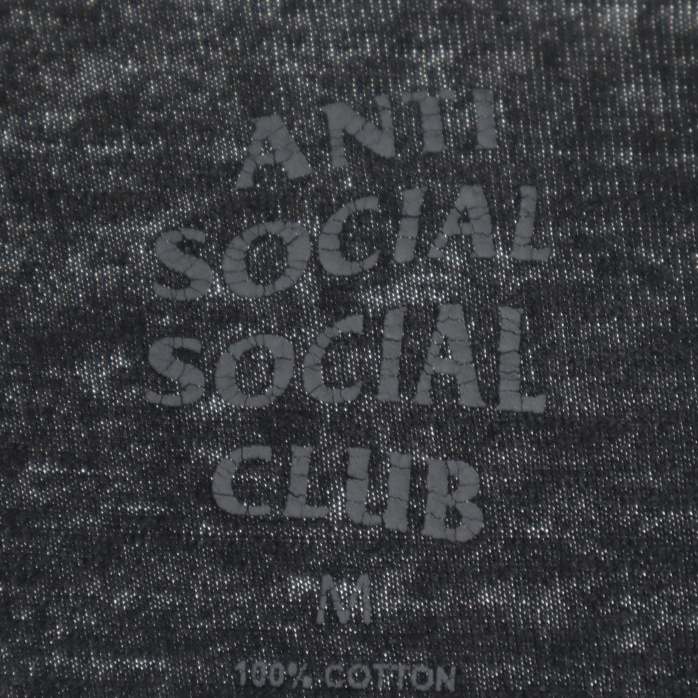 ANTI SOCIAL SOCIAL CLUB アンチソーシャルソーシャルクラブ バックプリント 半袖 Tシャツ M ブラック系 メンズ