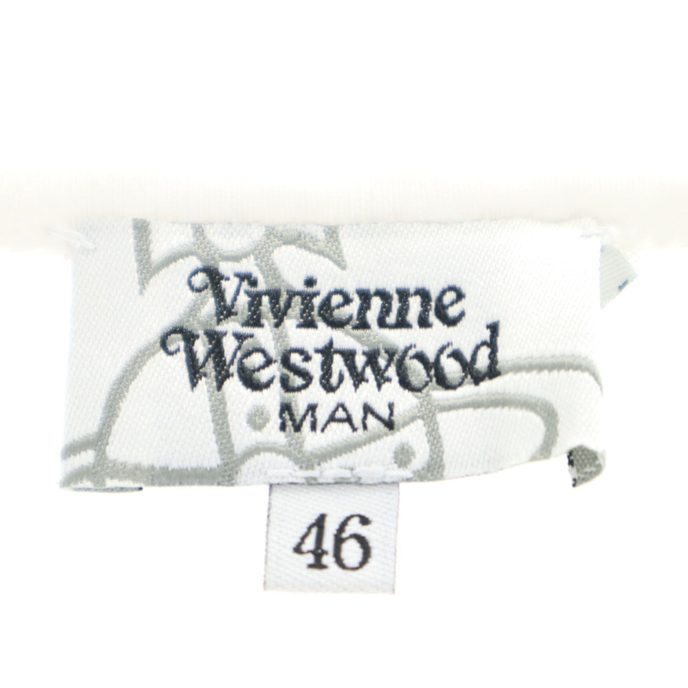ヴィヴィアンウエストウッドマン 日本製 半袖 Tシャツ 46 ホワイト Vivienne WestwoodMAN メンズ