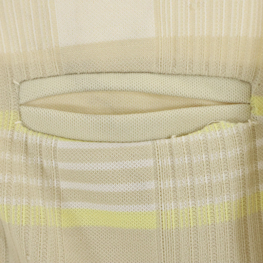 シアーズ 70s ヴィンテージ チェック柄 半袖 ポロシャツ XL ベージュ系 Sears メンズ