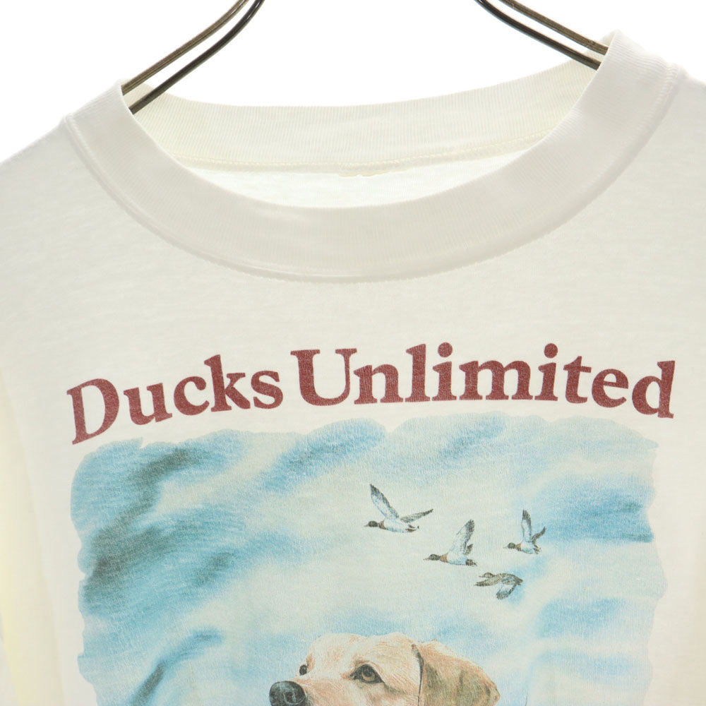 OLD オールド 90s プリント 半袖 Tシャツ ホワイト系 メンズ