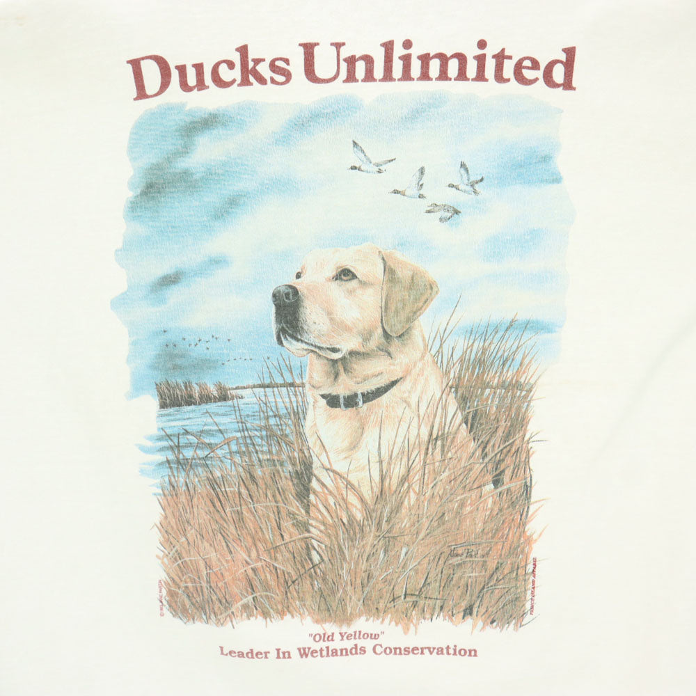 OLD オールド 90s プリント 半袖 Tシャツ ホワイト系 メンズ