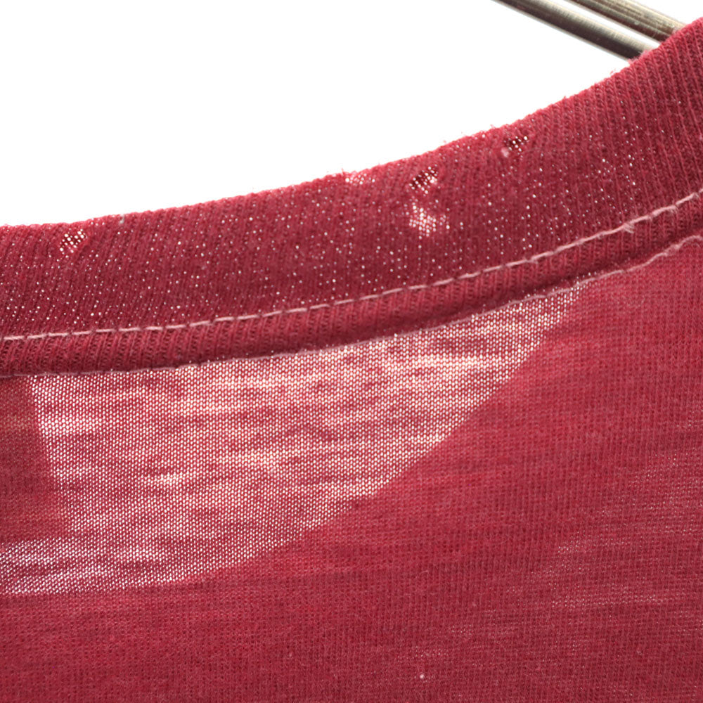 GULF COAST SPORTSWEAR ガルフコーストスポーツウェア 70s USA製 ヴィンテージ 半袖 Tシャツ L ボルドー系 メンズ