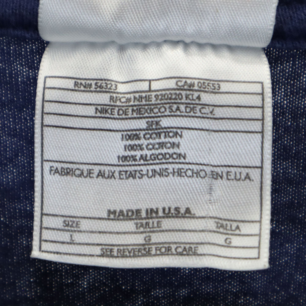 ナイキ 90s オールド USA製 白タグ 半袖 Tシャツ L ネイビー NIKE メンズ