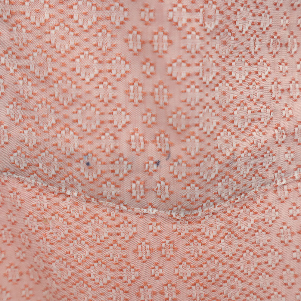 タウンクラフト 70s ヴィンテージ 総柄 半袖 シャツ S オレンジ系 TOWNCRAFT PENN-PREST メンズ