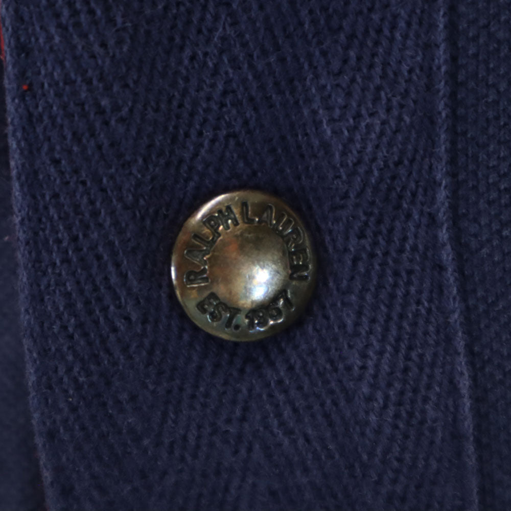 ポロバイラルフローレン 半袖 ポロシャツ L ネイビー系 Polo by Ralph Lauren 鹿の子地 メンズ