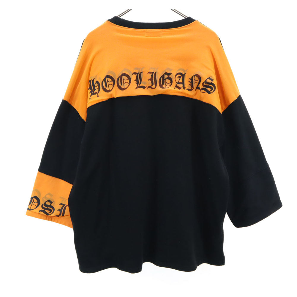 Danke Schon ダンケシェーン 7分袖 スウェット トレーナー F ブラック メンズ