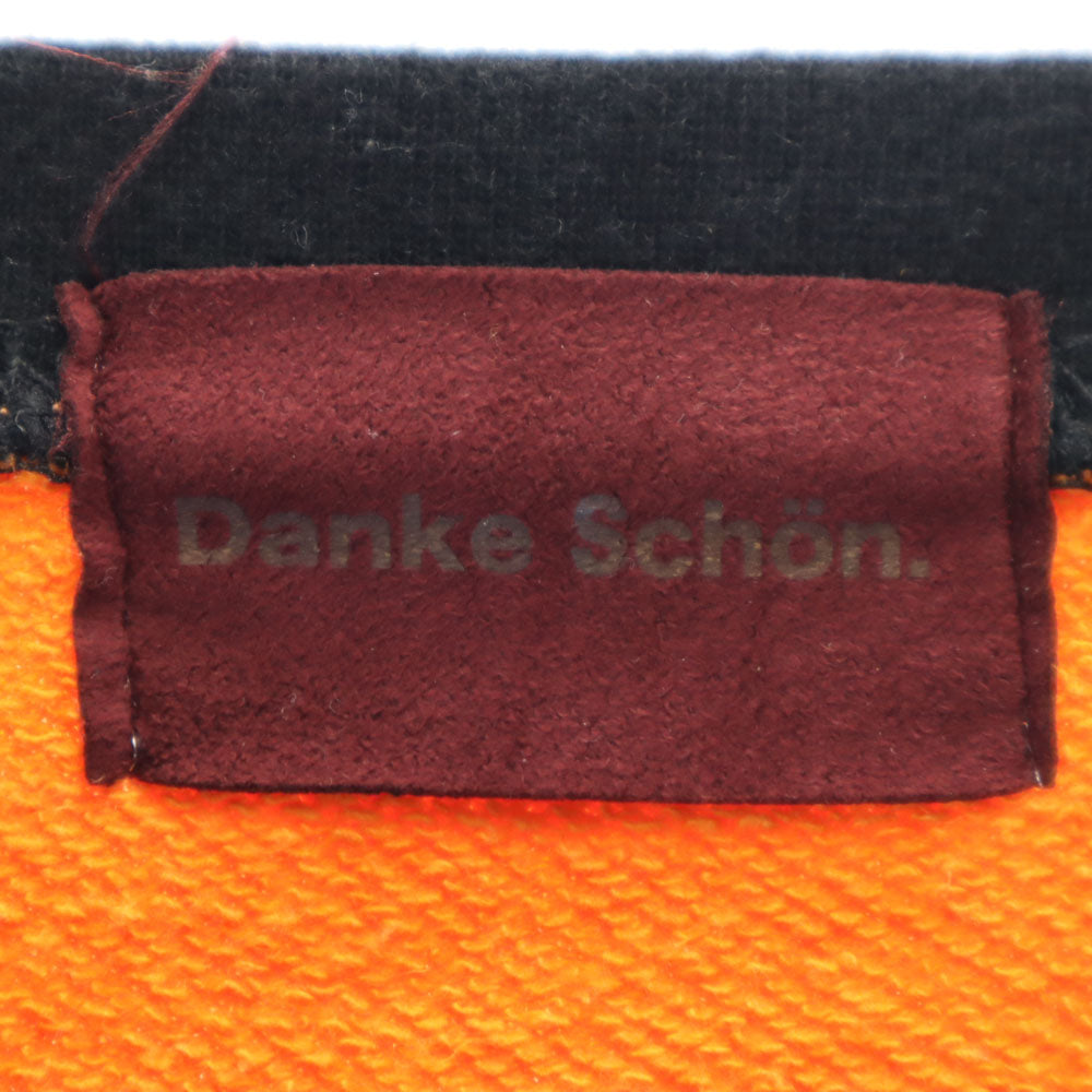 Danke Schon ダンケシェーン 7分袖 スウェット トレーナー F ブラック メンズ