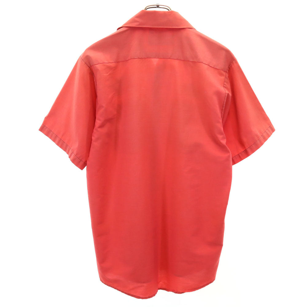 UNIVERSAL OVERALL ユニバーサルオーバーオール 半袖 ワークシャツ M 赤系 メンズ