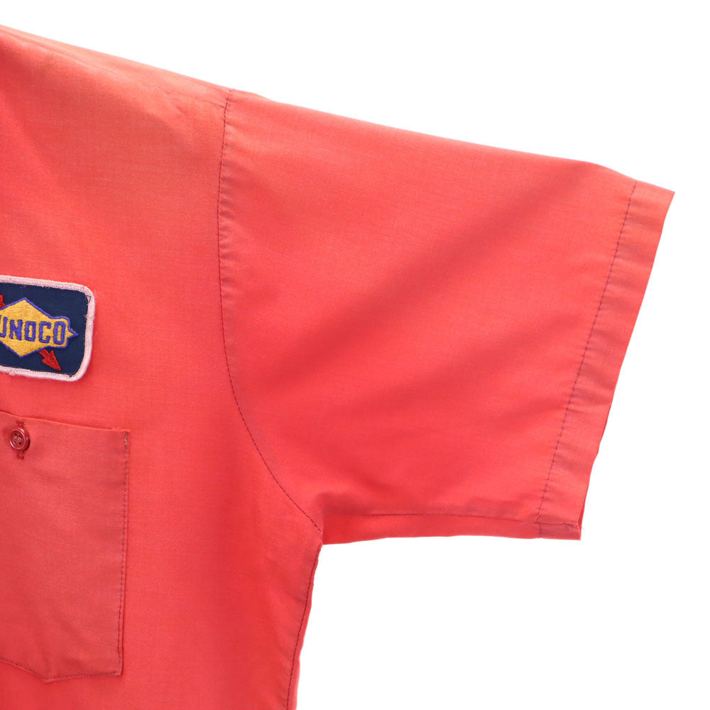 UNIVERSAL OVERALL ユニバーサルオーバーオール 半袖 ワークシャツ M 赤系 メンズ