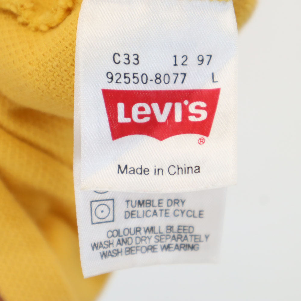 Levi's リーバイス 90s オールド 半袖 ポロシャツ L 山吹色 メンズ