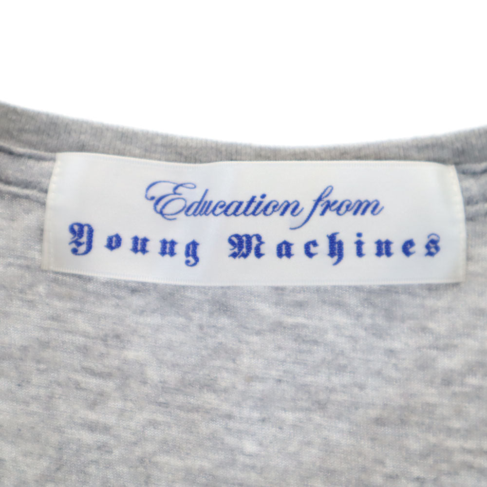 エデュケーションフロムヤングマシーン 三陽商会 日本製 半袖 Tシャツ 2 グレー Education from Youngmachines メンズ