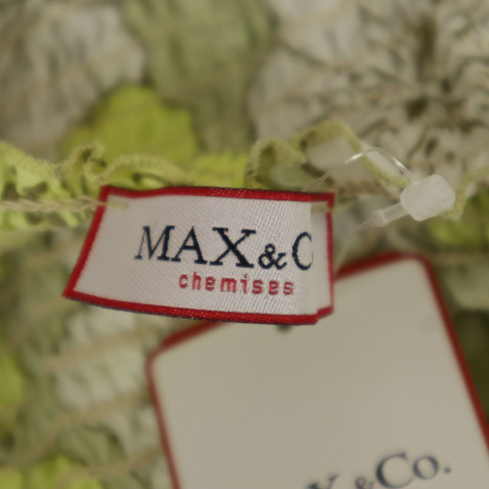 未使用 MAX&CO マックスアンドコー 花柄 キャミソール 38 イエロー ハイビスカス レディース