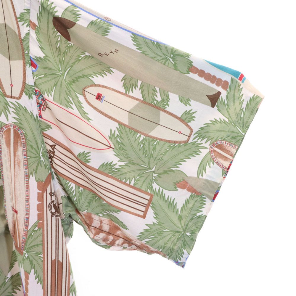 reyn spooner レインスプーナー 90s オールド ダイヤモンドヘッドタグ 総柄 半袖 アロハシャツ XXL グリーン系 ビックサイズ メンズ