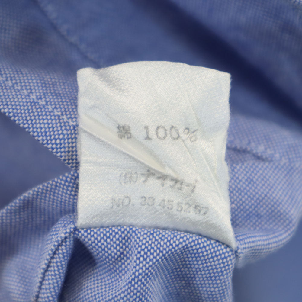 ポロバイラルフローレン 80s 緑タグ ヴィンテージ ボーイズ 半袖 オックスフォード ボタンダウンシャツ 170 ブルー系 Polo by Ralph Lauren キッズ