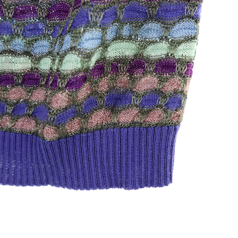 未使用 Missoni ミッソーニ イタリア製 ニット キャミソール 38 パープル系 レディース