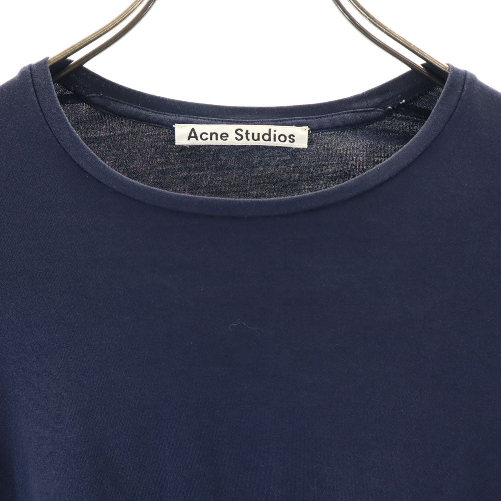 アクネストゥディオズ ポルトガル製 7分袖 Tシャツ XS ネイビー ACNE STUDIOS メンズ