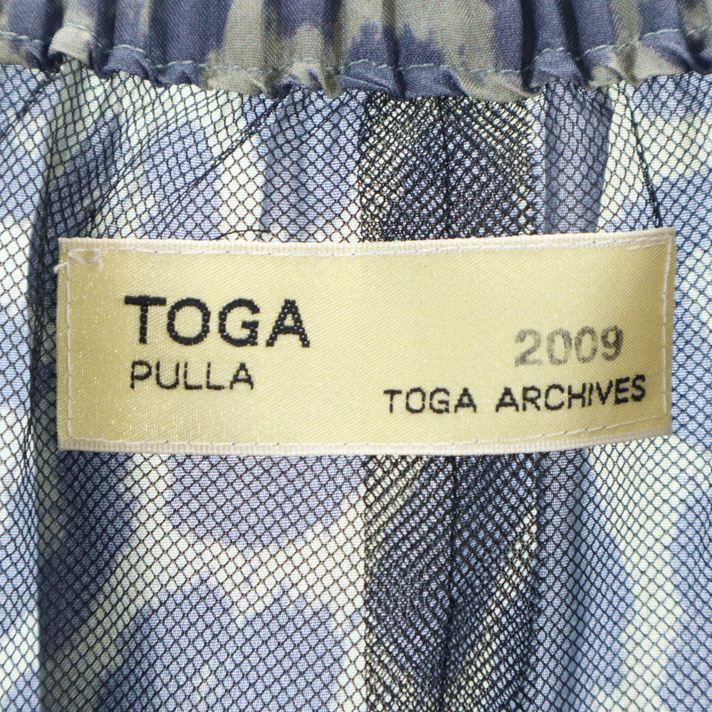 TOGA トーガ 日本製 総柄 キャミソール ミニワンピース 1 グレー系 レディース