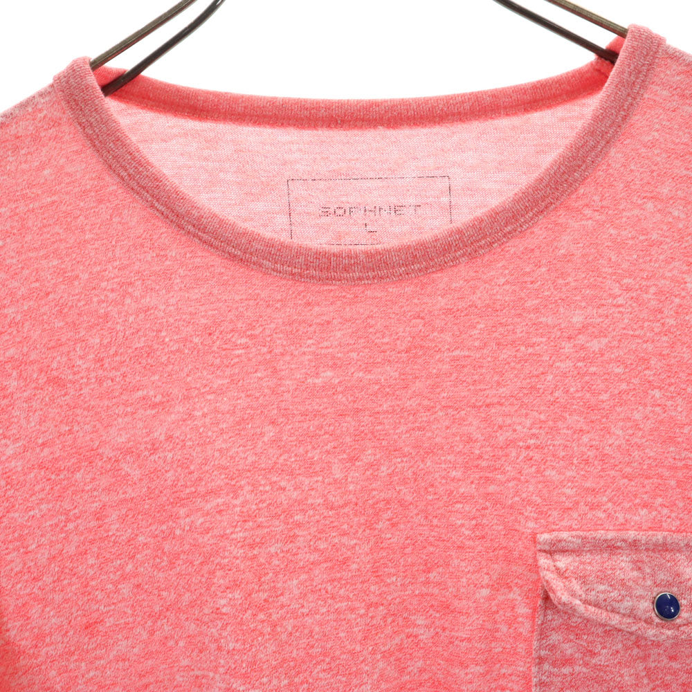 SOPHNET. ソフネット 日本製 半袖 Tシャツ L ピンク メンズ