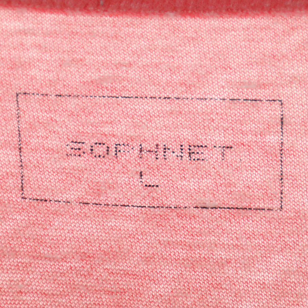 SOPHNET. ソフネット 日本製 半袖 Tシャツ L ピンク メンズ