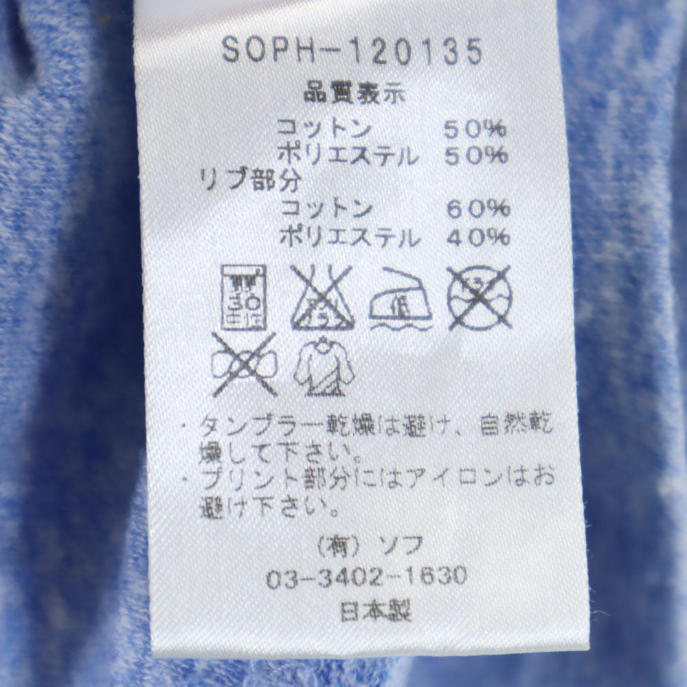 SOPHNET. ソフネット 日本製 半袖 Tシャツ L ブルー系 メンズ