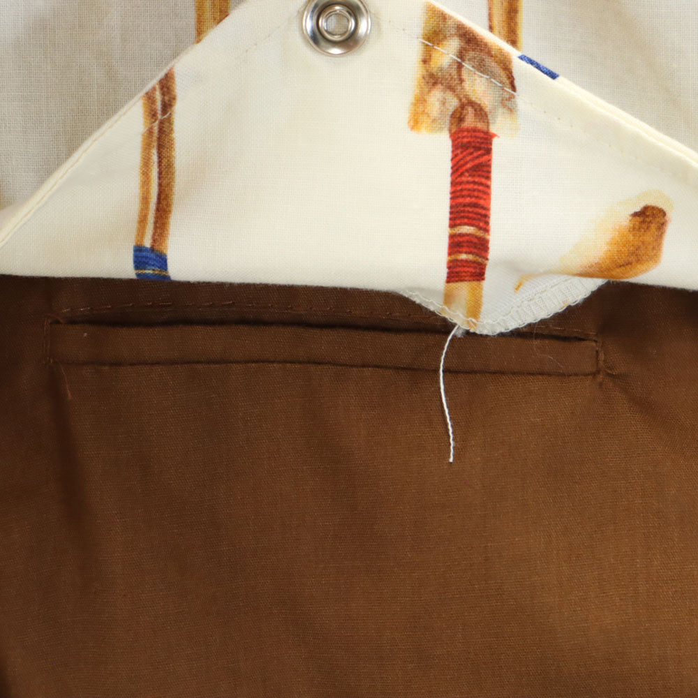 H BAR C エイチバーシー 70s USA製 ヴィンテージ 長袖 ウエスタンシャツ M ブラウン系 メンズ