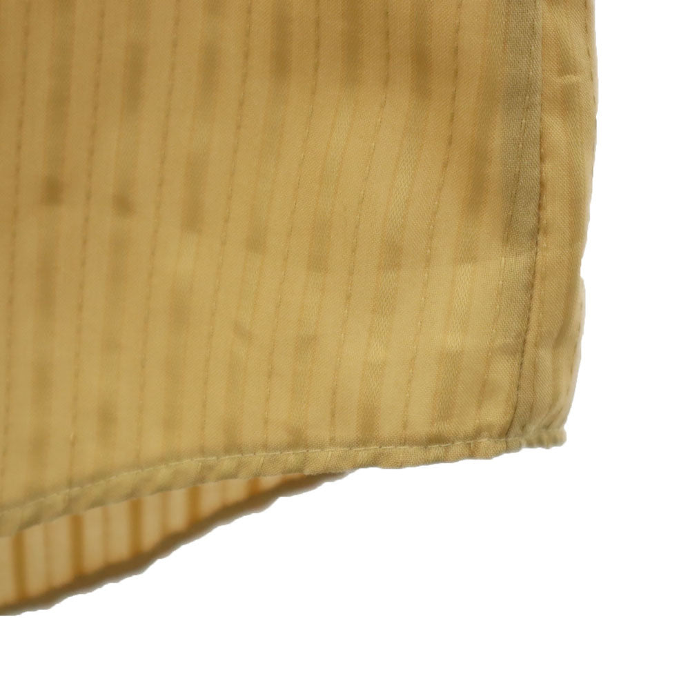 MILLER ミラー 70s USA製 ヴィンテージ ストライプ地 長袖 ウエスタンシャツ 17-35 イエロー系 メンズ