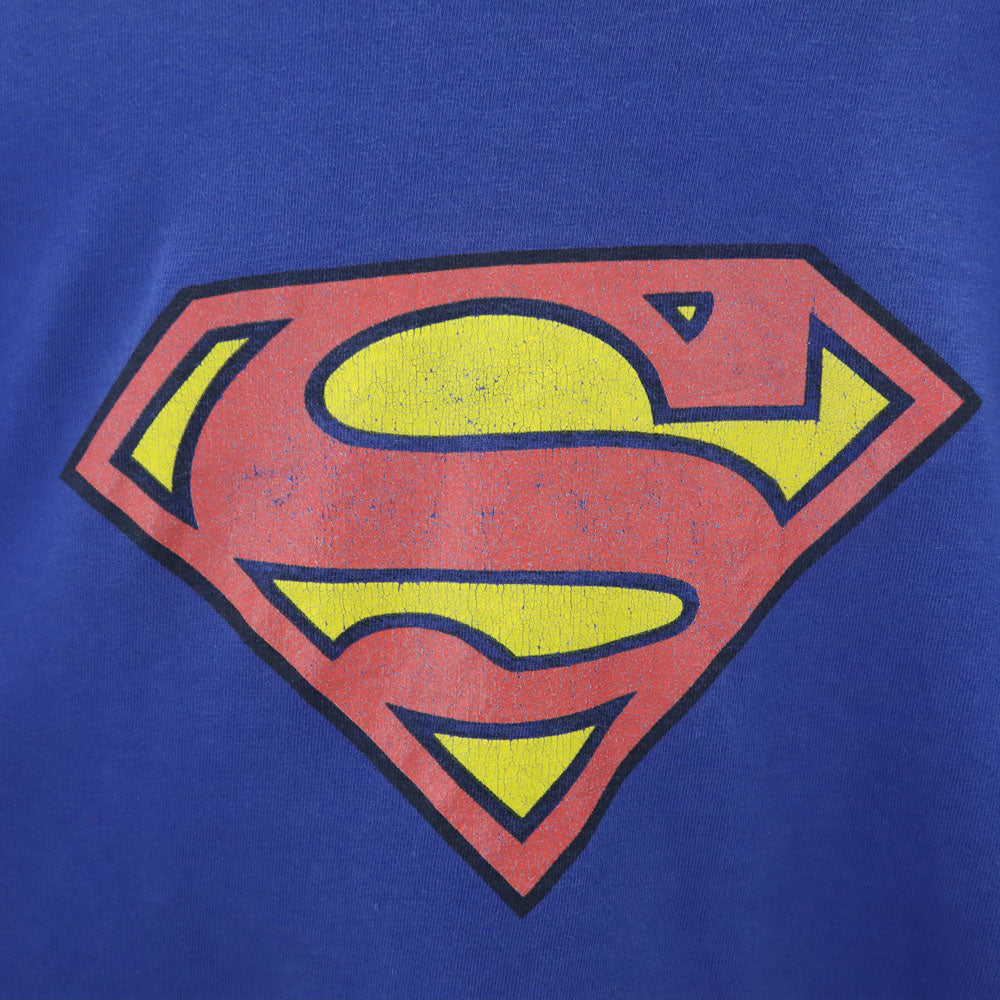 スーパーマン 半袖 Tシャツ ブルー SUPERMAN メンズ