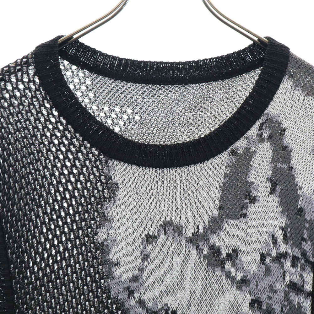 ハレ 柄入り ニットベスト F ブラック系 HARE メンズ