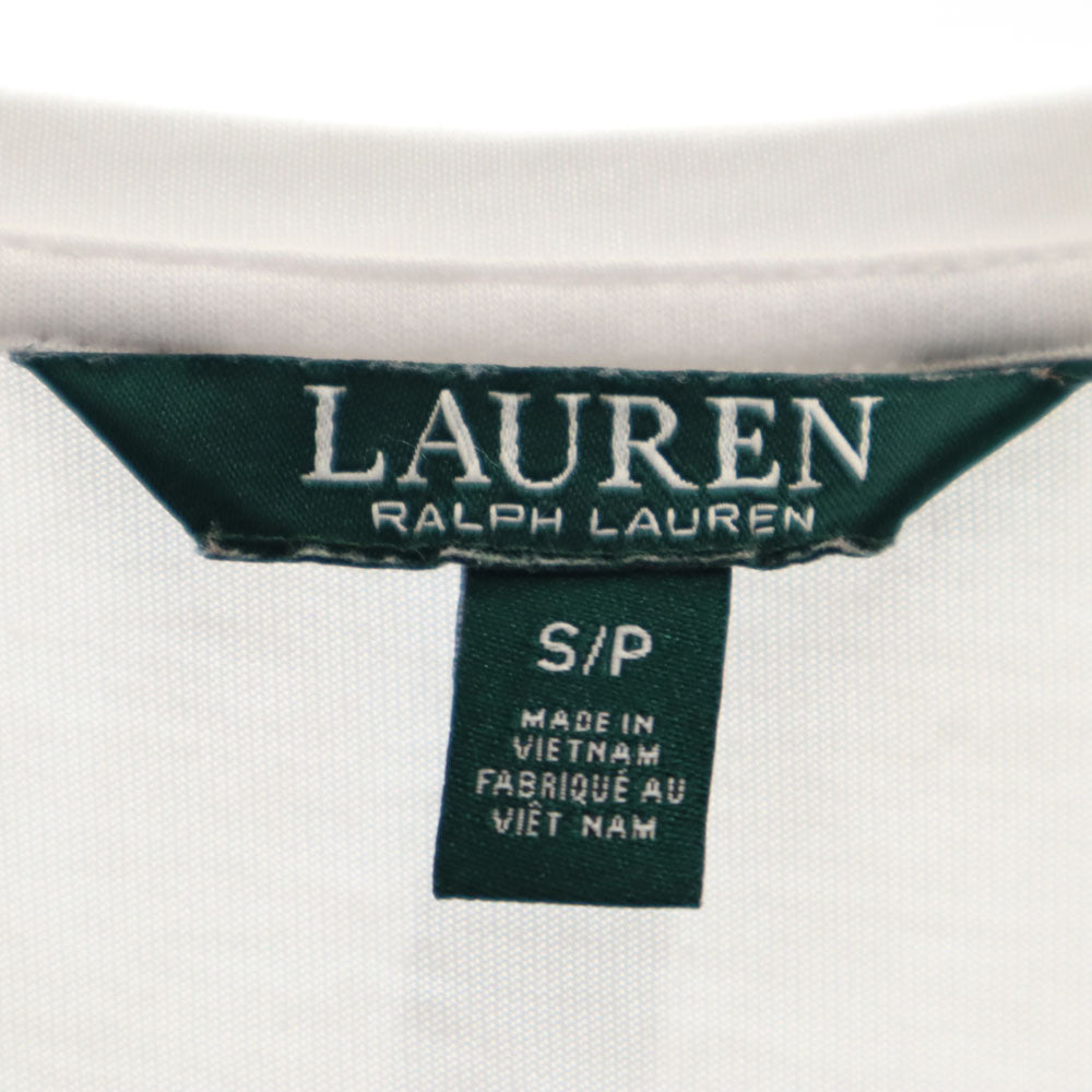 ローレンラルフローレン プリント 半袖 Tシャツ S ホワイト系 LAUREN RALPH LAUREN メンズ