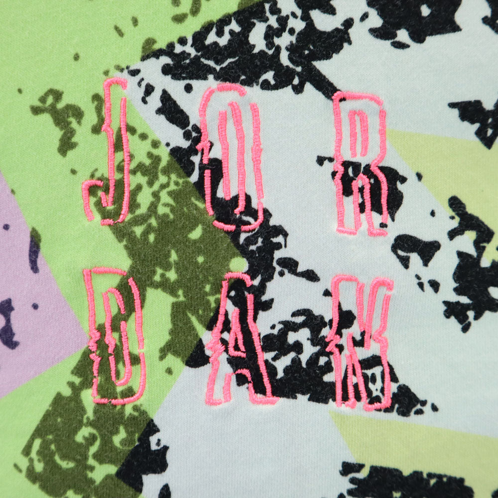 エアジョーダン ナイキ 総柄 半袖 Tシャツ XS ピンク系 AIR JORDAN NIKE レディース