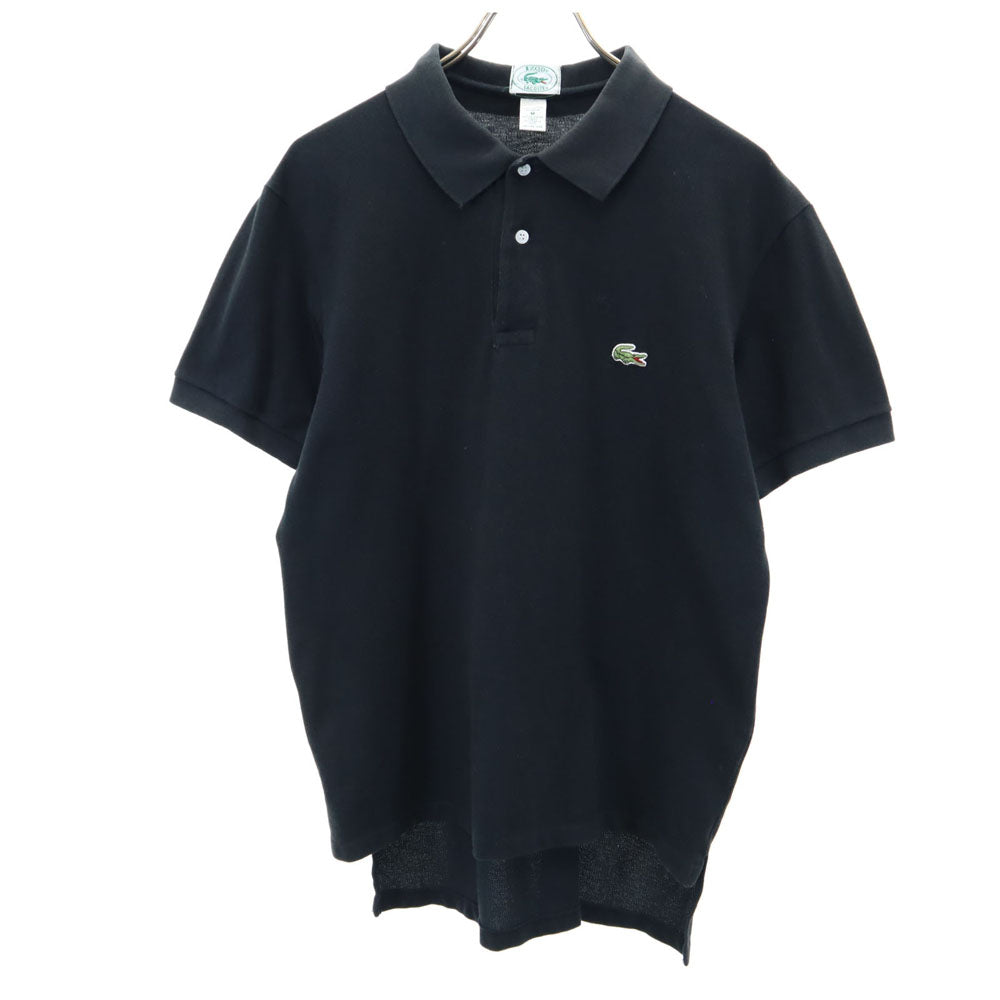 IZOD LACOSTE アイゾッドラコステ 90s オールド 半袖 ポロシャツ M ブラック 鹿の子 メンズ