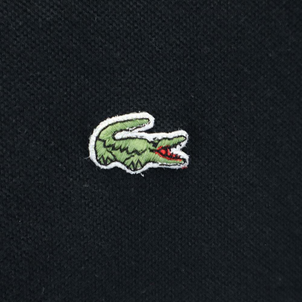 IZOD LACOSTE アイゾッドラコステ 90s オールド 半袖 ポロシャツ M ブラック 鹿の子 メンズ
