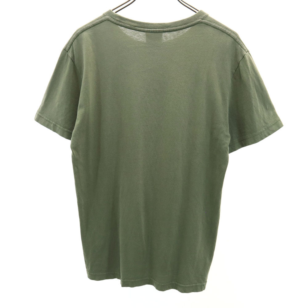 ALPHA INDUSTRIES INC アルファインダストリーズ プリント 半袖 Tシャツ L カーキ メンズ