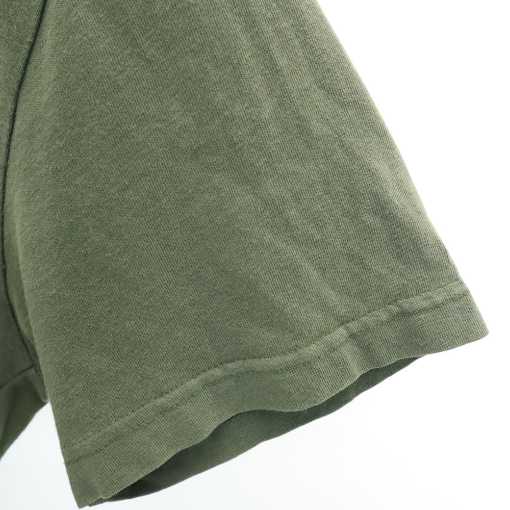 ALPHA INDUSTRIES INC アルファインダストリーズ プリント 半袖 Tシャツ L カーキ メンズ