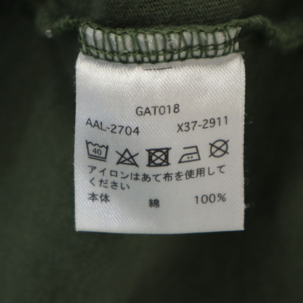 ALPHA INDUSTRIES INC アルファインダストリーズ プリント 半袖 Tシャツ L カーキ メンズ