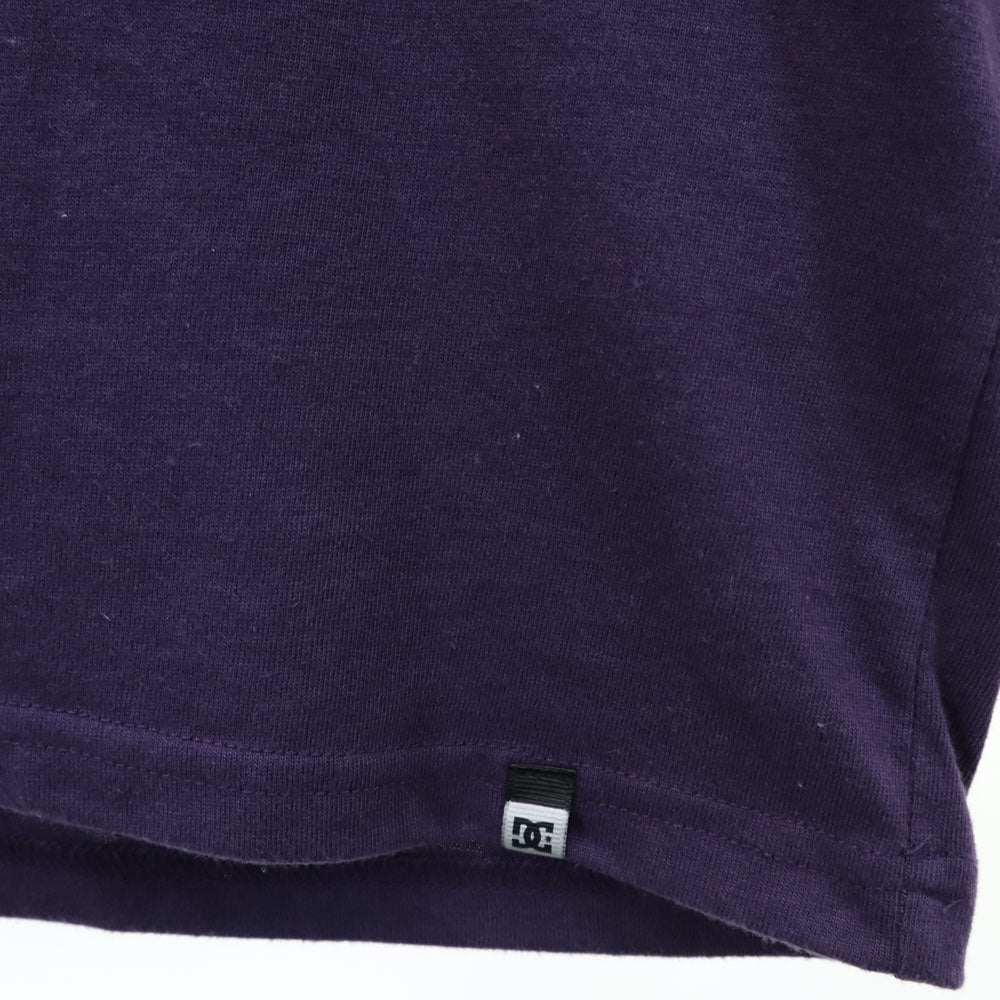 ディーシーシュー バックプリント 半袖 Tシャツ L パープル DC SHOE メンズ
