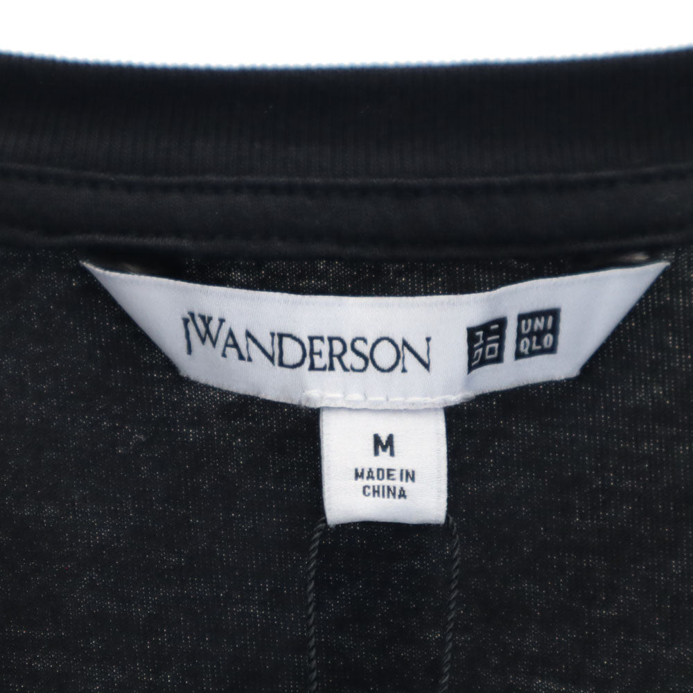 ユニクロ × ジェイダブリューアンダーソン コラボ 未使用 半袖 フレア ヘム Tシャツ M 黒 UNIQLO × JW ANDERSON タグ付き レディース