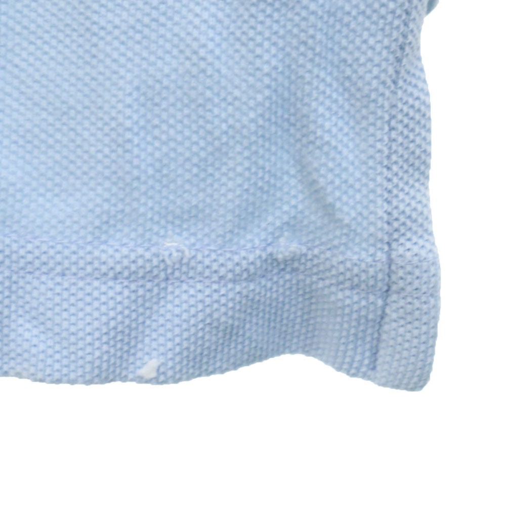 TOMMY HILFIGER トミーヒルフィガー 90s オールド フラッグタグ 半袖 ポロシャツ M 水色 鹿の子地 メンズ