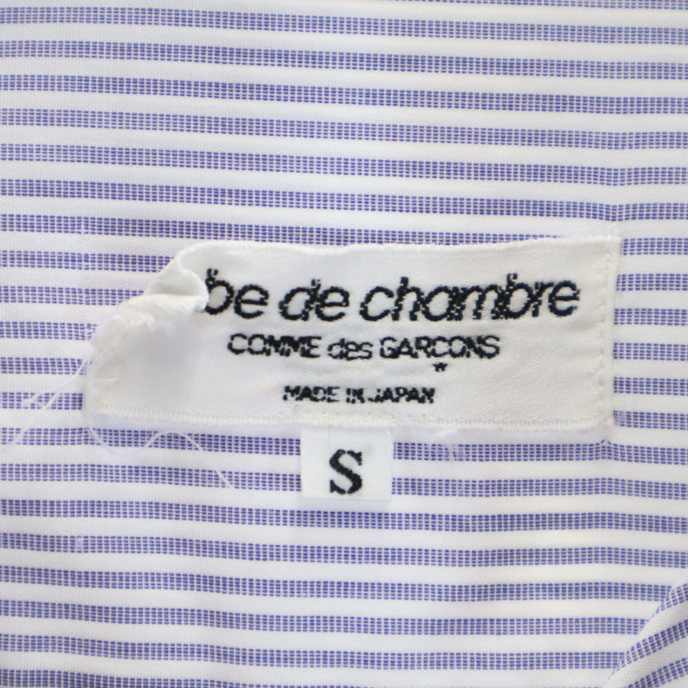 ローブドシャンブル コムデギャルソン 90s 1997年 日本製 オールド ストライプ柄 長袖 シャツ S ホワイト 他 robe de chambre COMME des GARCONS メンズ