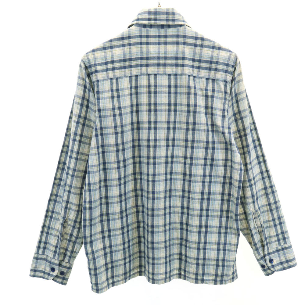 ニードルズ 日本製 長袖 チェックシャツ S ブルー系 Needles メンズ